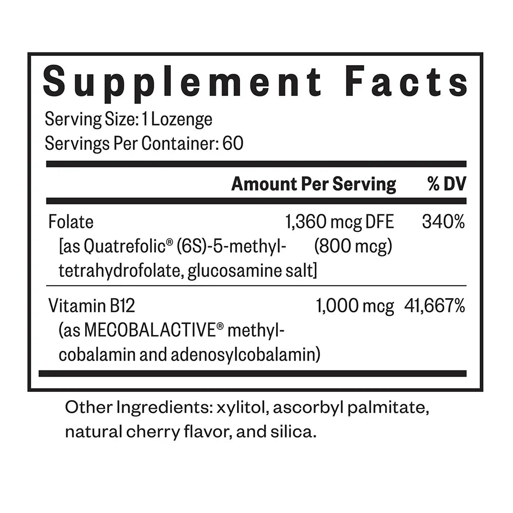 Methyl B12 mit L-Methylfolat - 60 Lutschtabletten