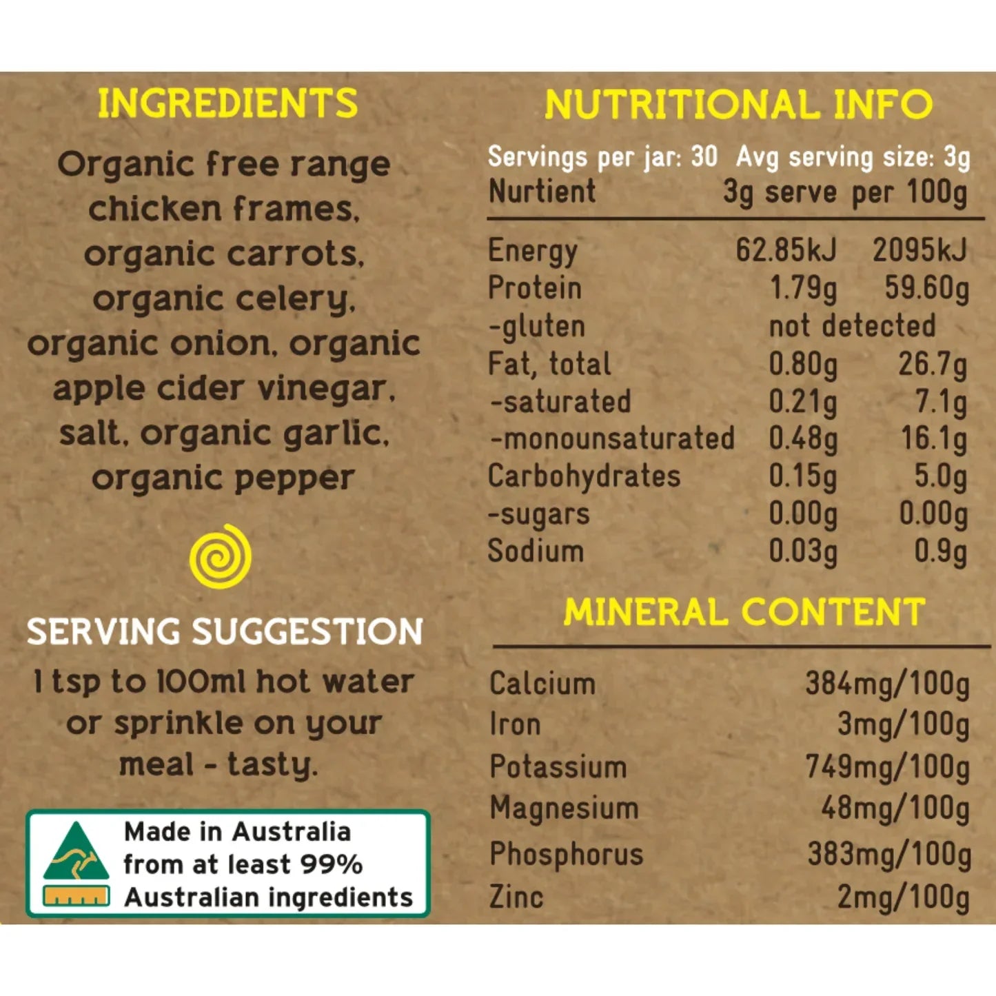 Bottenbouillon gemaakt van goed verzorgde weidekippen.