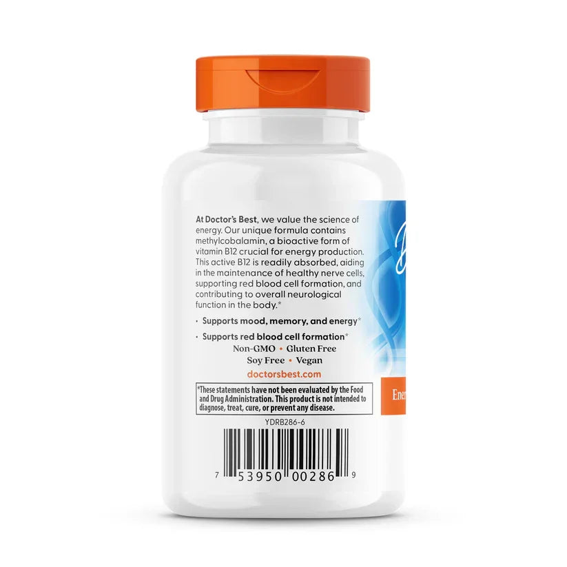 Fully Active B12 capsules - 1500 mcg, verpakking met 60 capsules