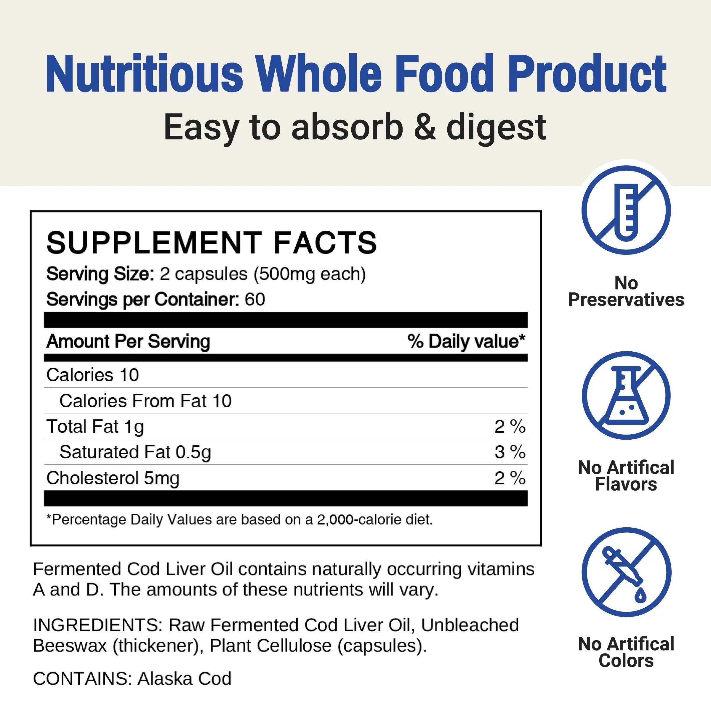 Fermentierter Lebertran - Kapseln