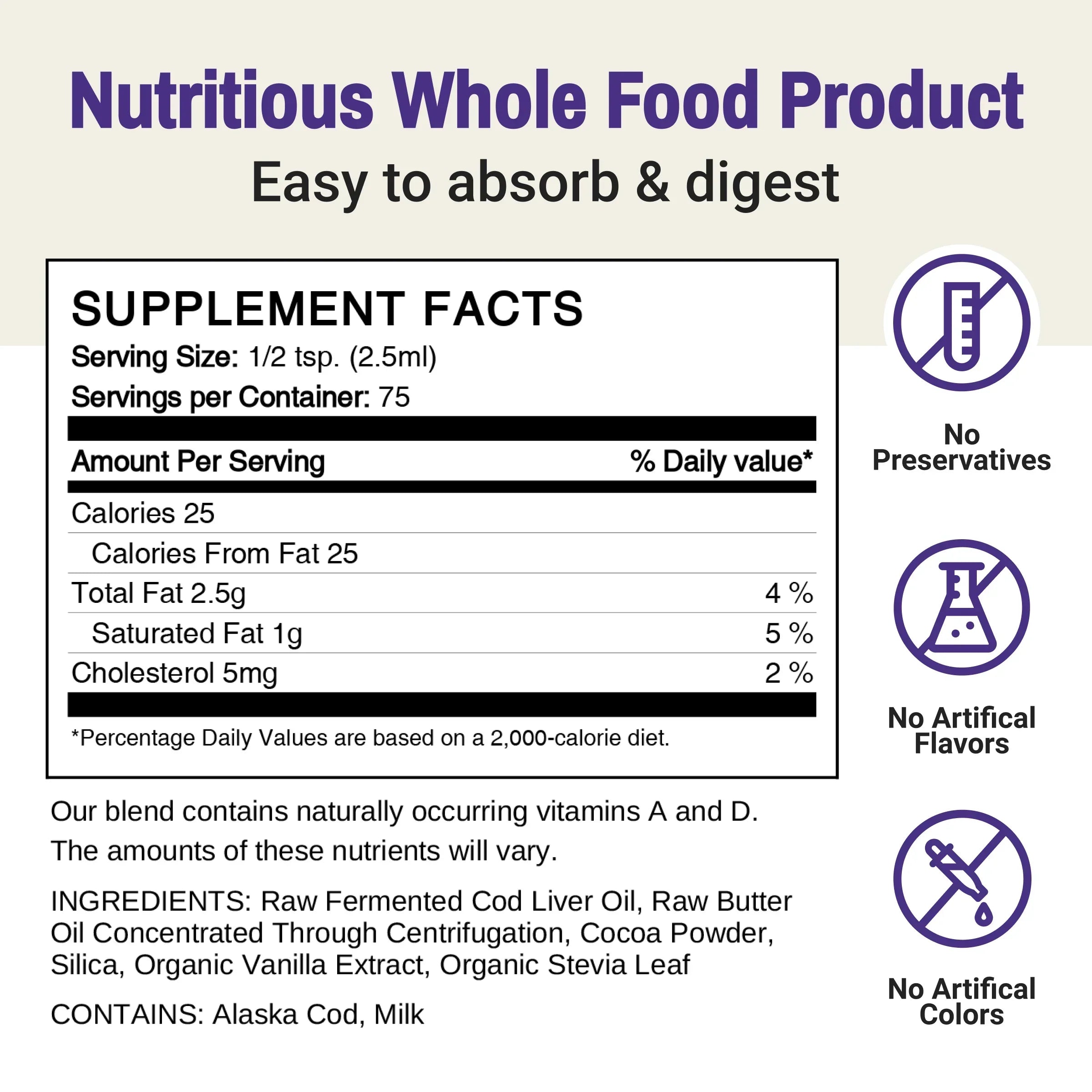 Fermentierter Lebertran & Butteröl Gel - Schokolade