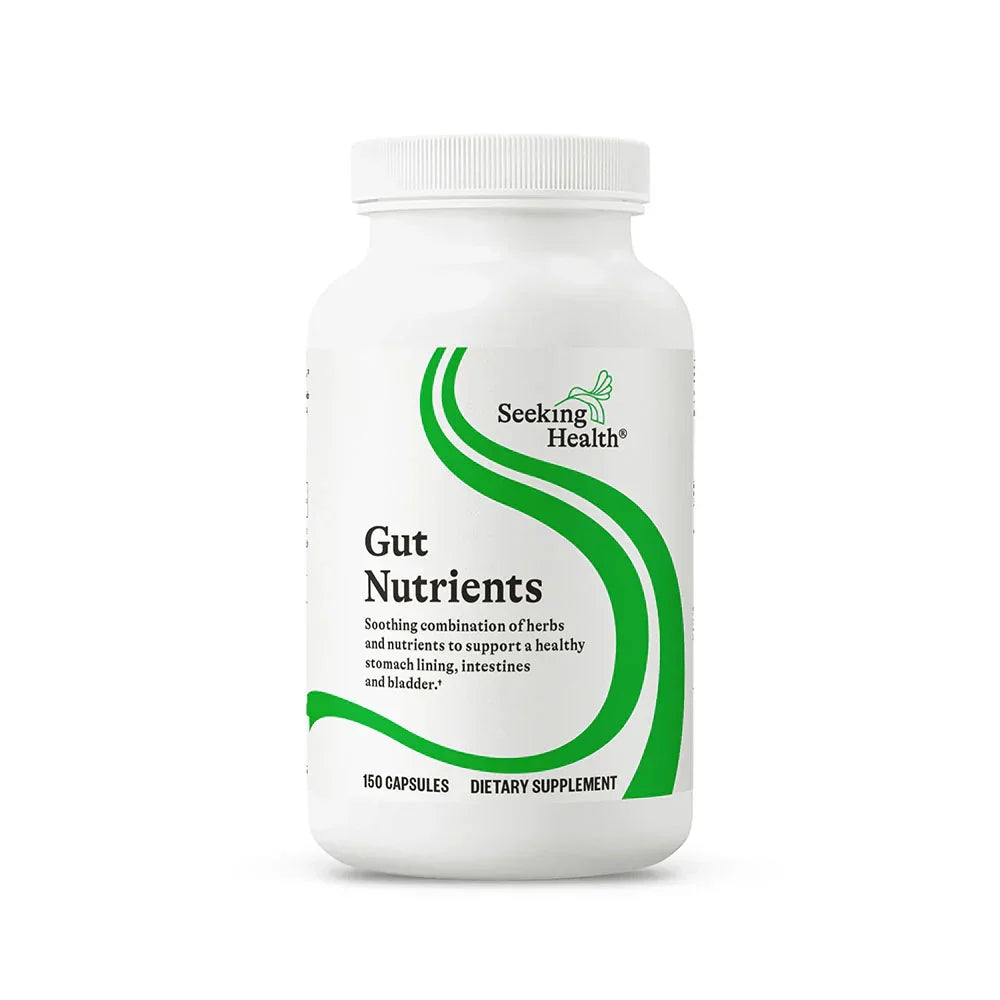 Gut Nutrients capsules – verpakking met 150 capsules