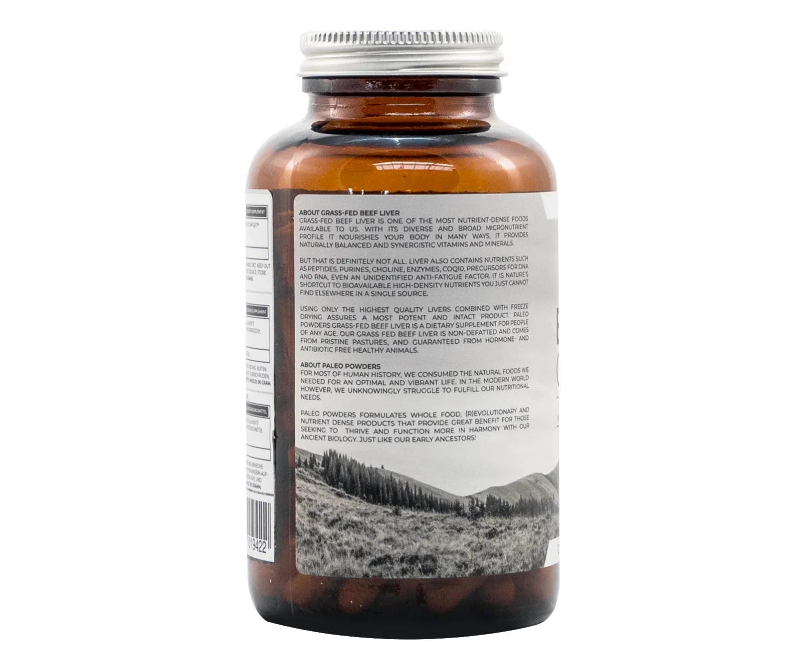 Runderlever capsules van grasgevoerde runderen - verpakking met 180 capsules