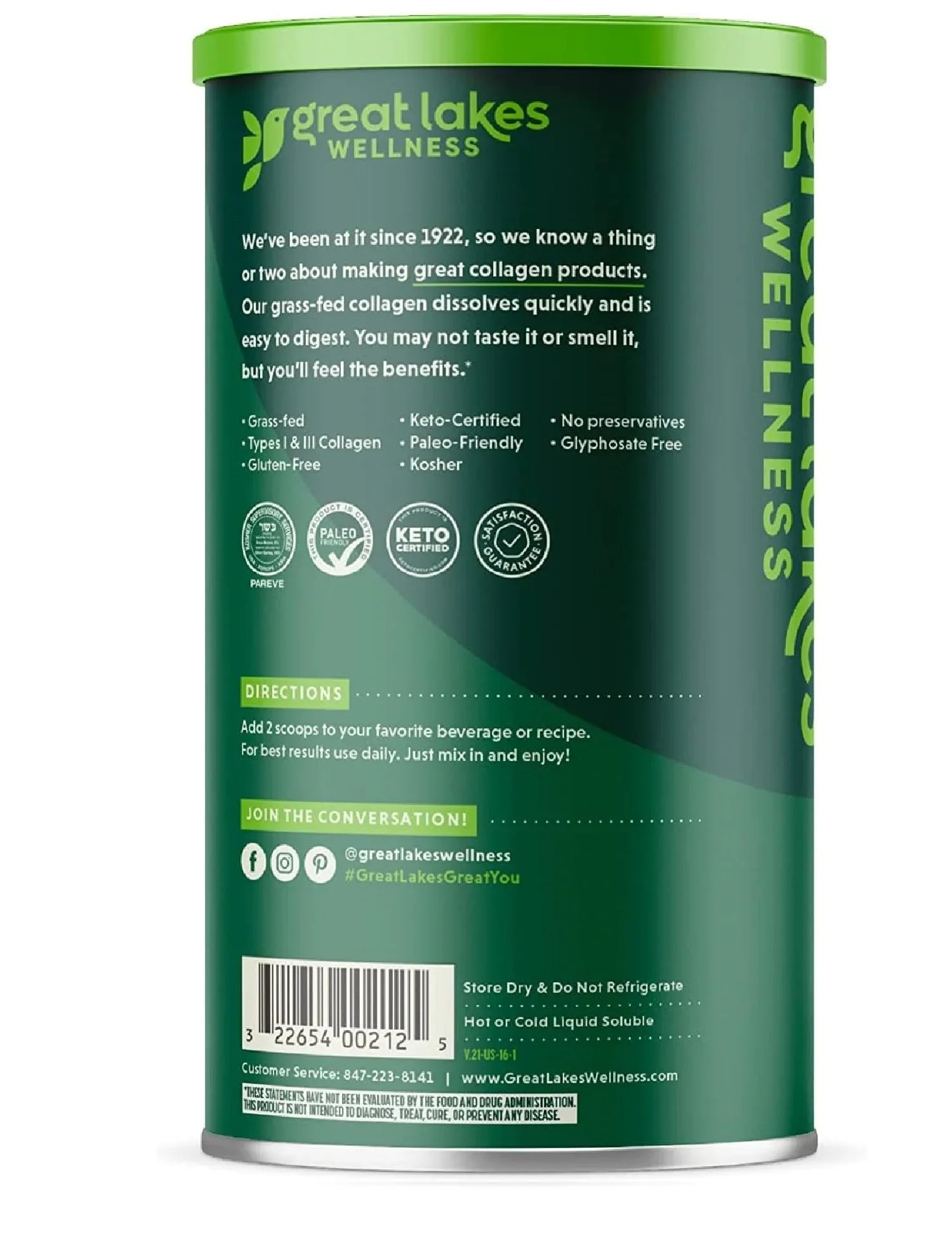 Gehydrolyseerd collageen van grasgevoerde runderen in verpakking