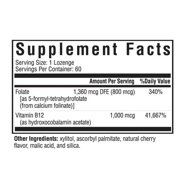 Hydroxo-B12 mit Folinsäure - 60 Lutschtabletten