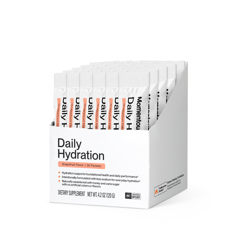 Momentous Daily Hydration doos met 30 sachets elektrolytenpoeder