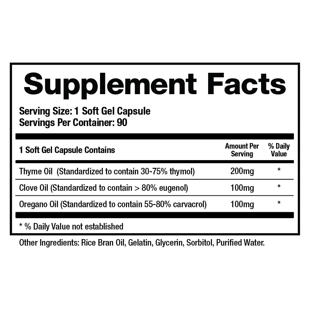 Microb-Defend - Oregano Olie FormulierungMicrob-Defend - Oregano Olie Formulierung