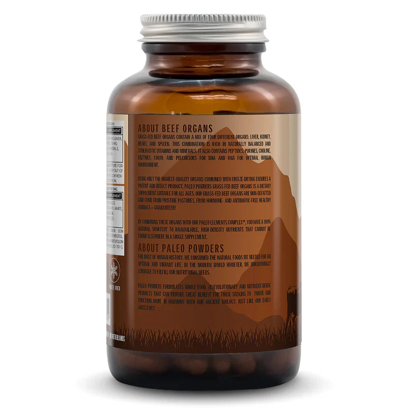 Rinder Organ Mix – Grasgefüttert – 180 Kapseln