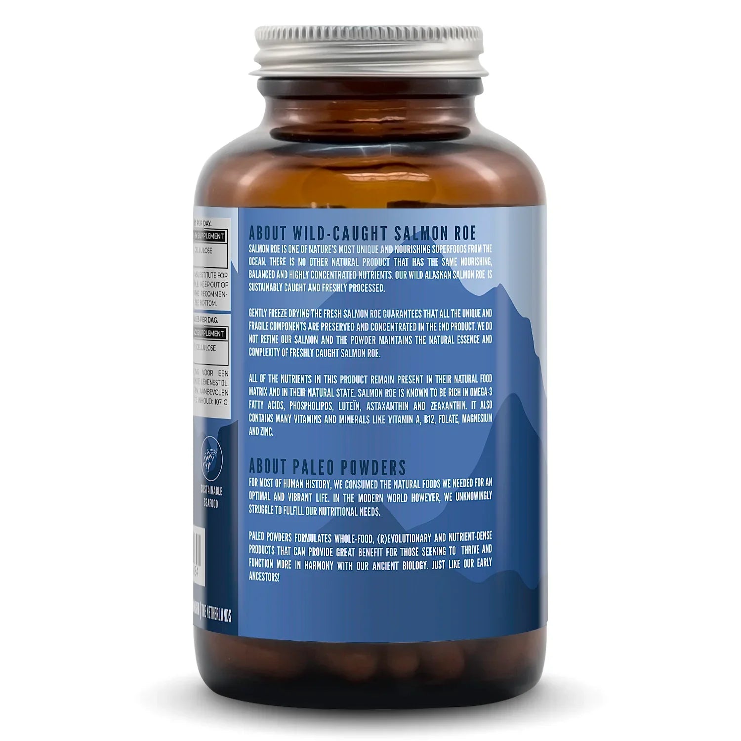 Wilde zalmeitjes capsules - verpakking met 180 capsules