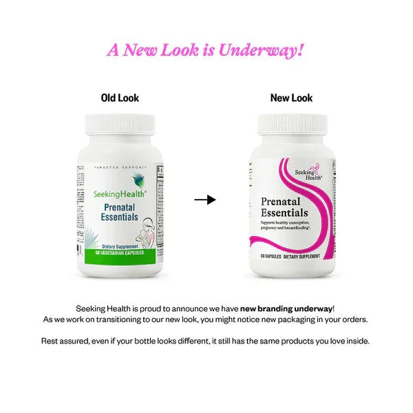 Essentiële voedingsstoffen voor de zwangerschap Seeking Health nieuw imago