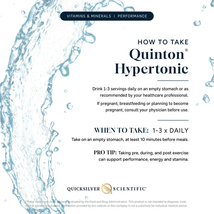 Quinton Hypertone Water – Elektrolyt Ampullen