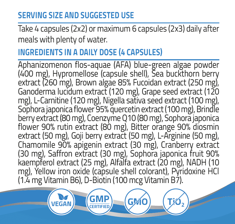 Ingrediënten van SteMax en gebruiksinformatie.