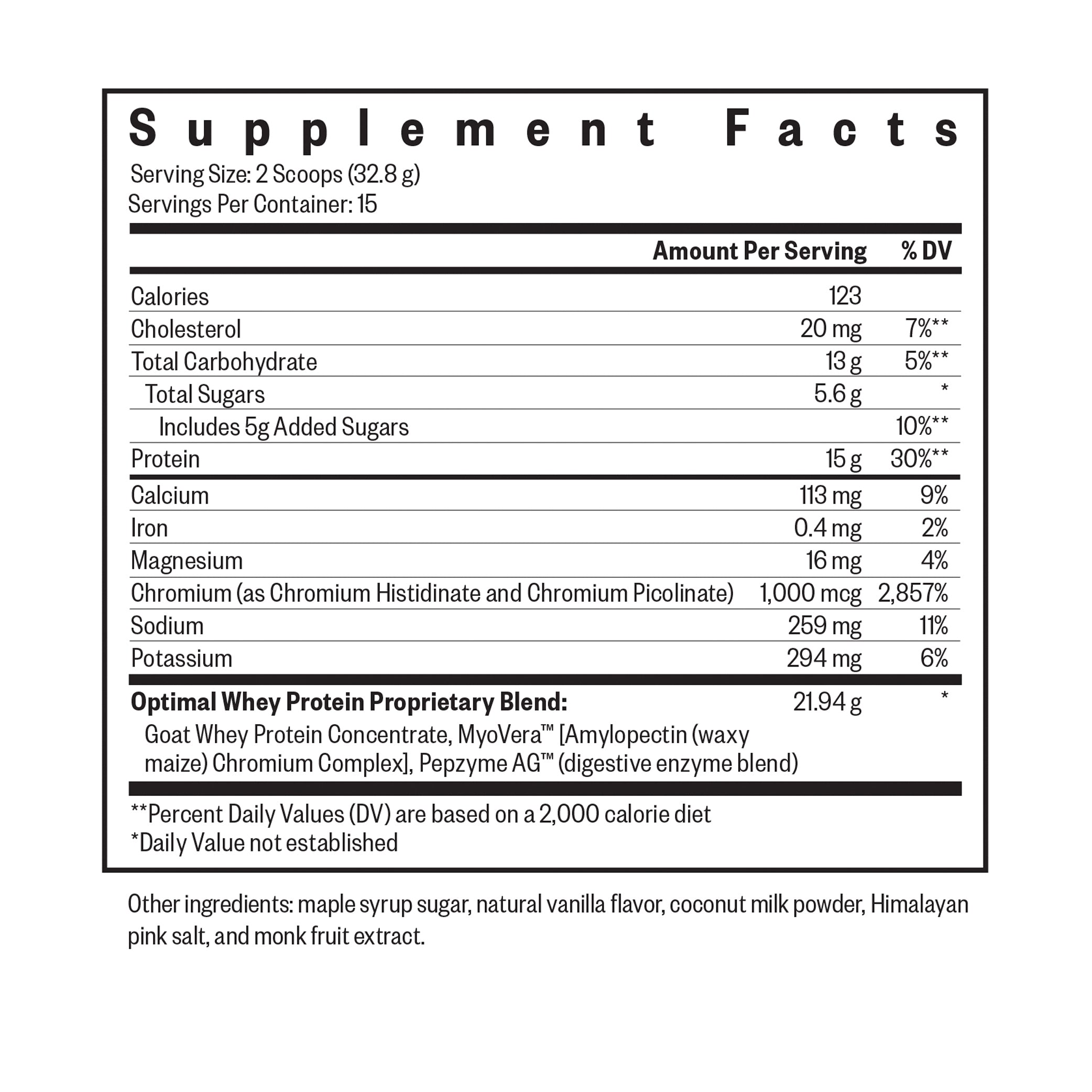 Optimal Whey Protein Vanille - 492 gram