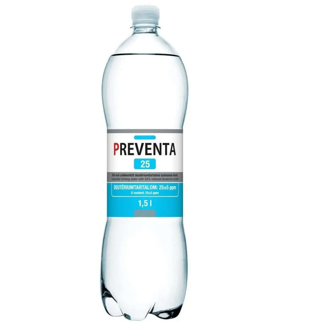 Premium Deuterium-Depleted Water Preventa® 25 - 25 ppm Hydration