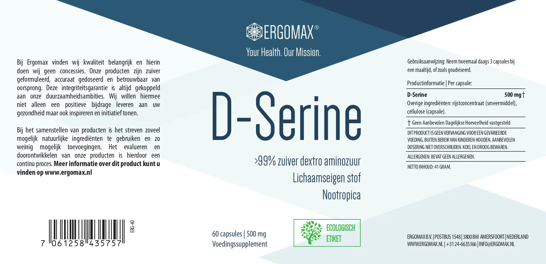 D-Serine - Nootropic - Ergomax