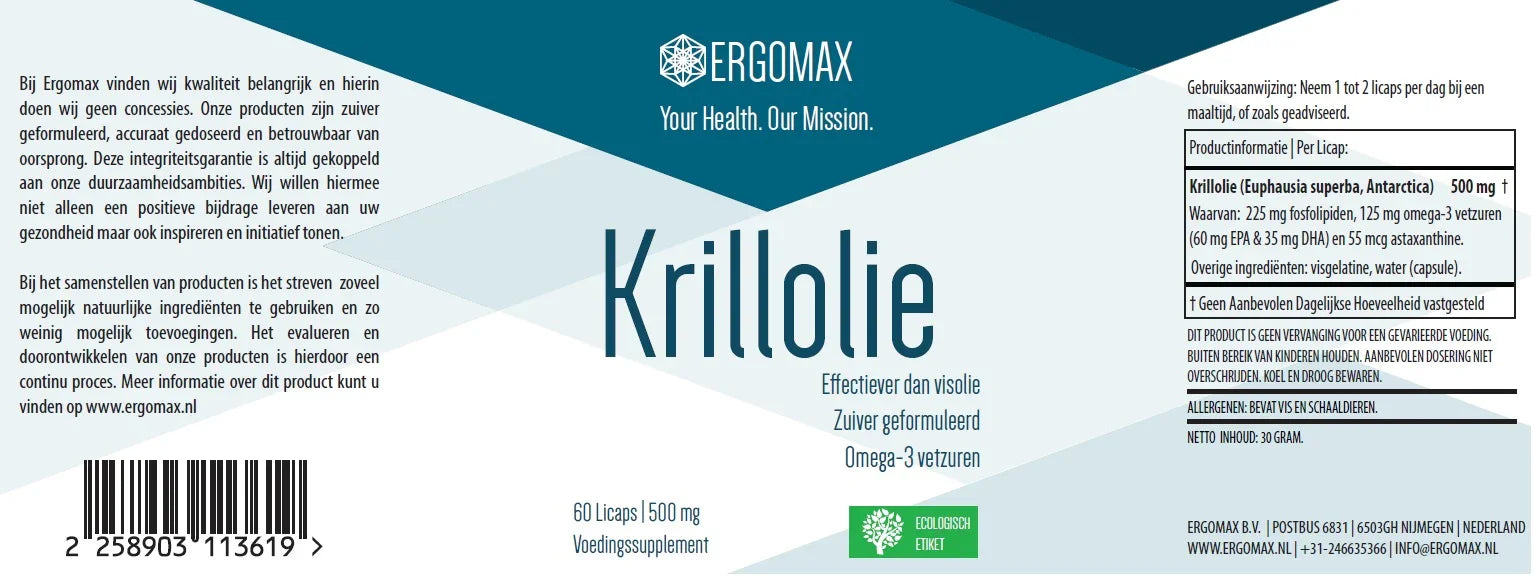 Omega-3 Krillolie - Ergomax