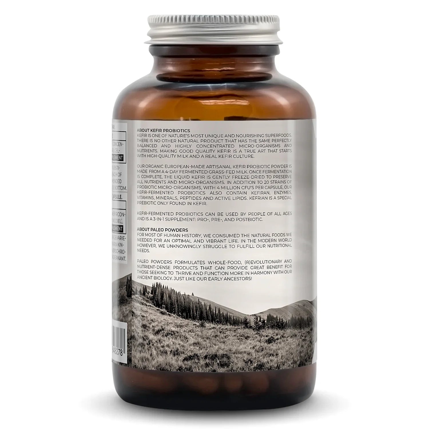 Probiotica capsules met biologisch kefir - verpakking met 120 capsules