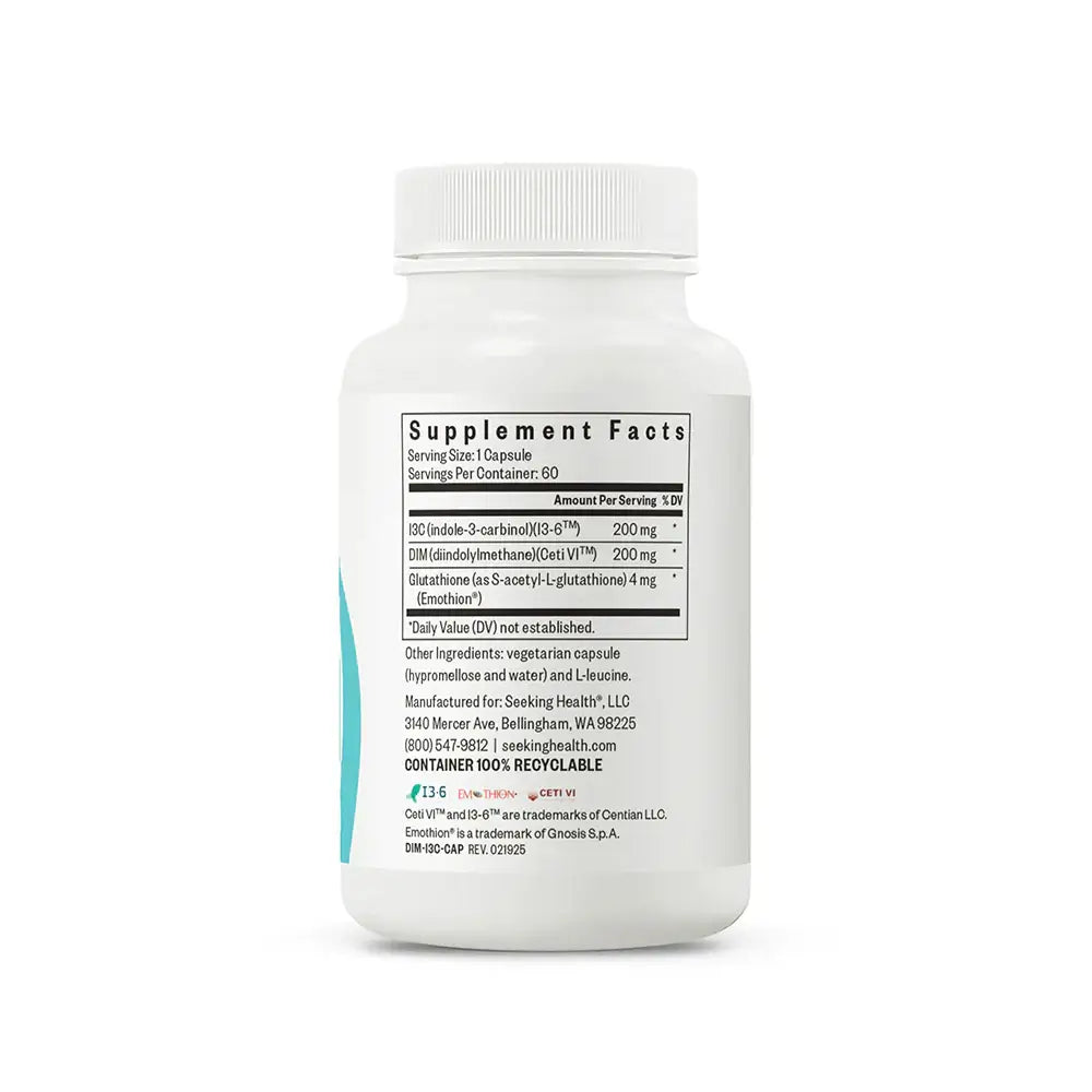 DIM I3C Seeking Health capsules achterkant - Ergomax