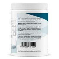Rückseite der Dose Ergomax GOS Präbiotika mit Produktinformationen