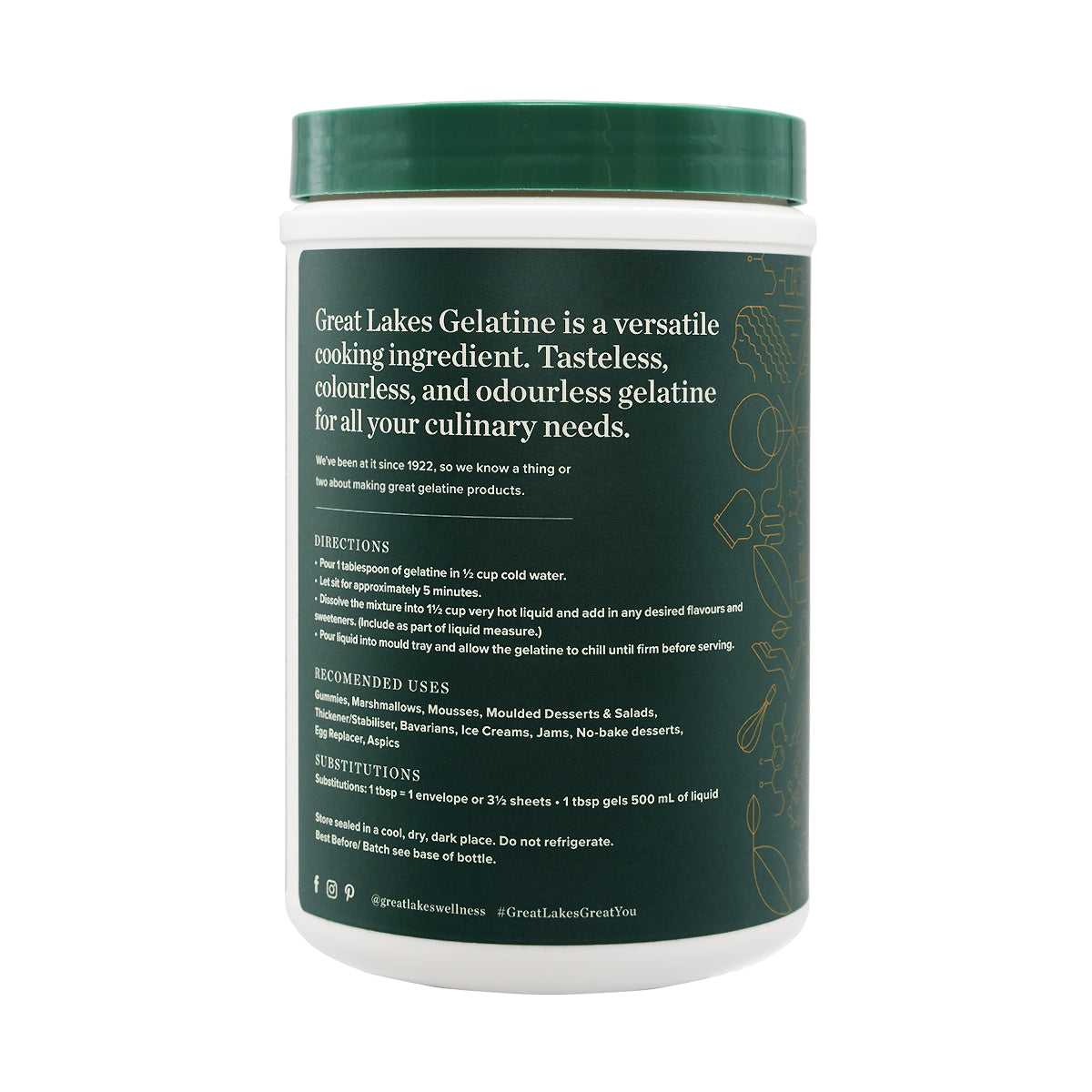 Rindergelatine - Grasgefüttert - 454 Gramm