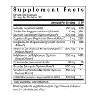 Trace Minerals Complex - 30 capsules