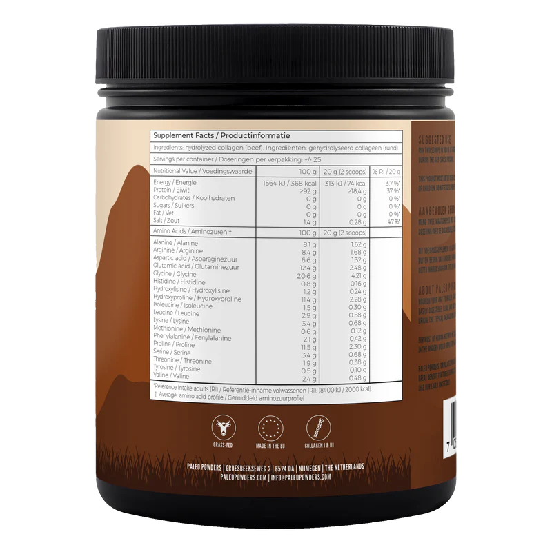 Kollagen-Hydrolysat - Grasgefüttertes Rindern - 500g