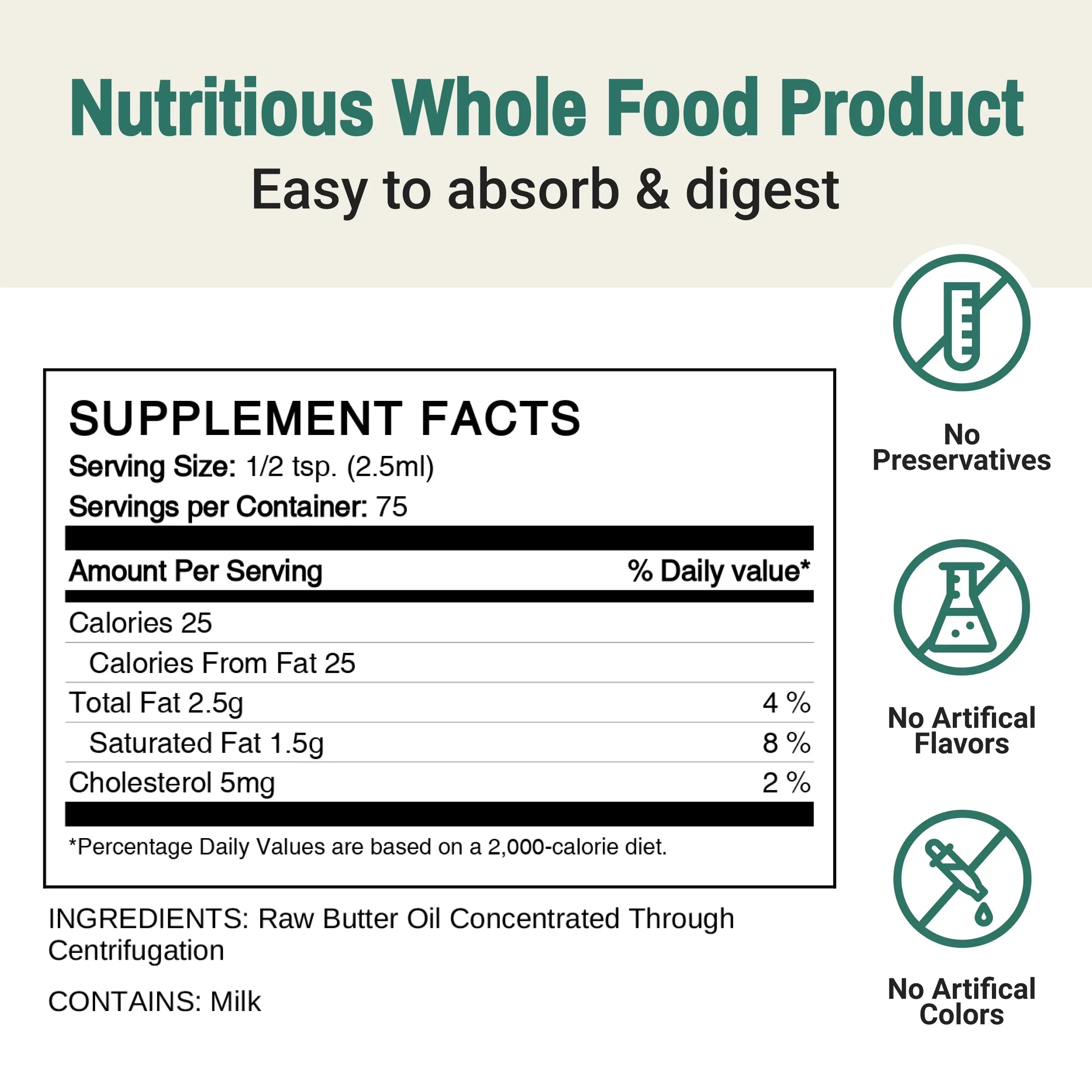 Flüssiges Butterölkonzentrat - natürlich