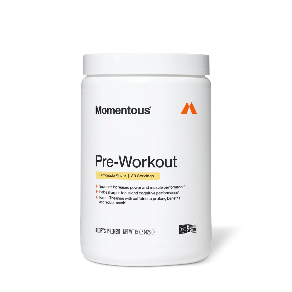 Momentous Pre-Workout - Limonade - 426 g
