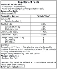 Extra Virgin Kabeljau-Lebertran - Softgels - Ergomax