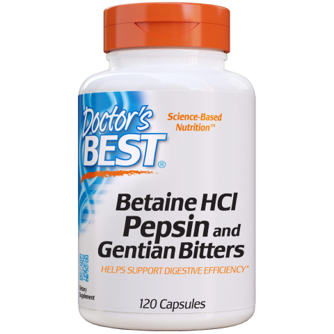 Doctor's Best - Betaine HCL & Pepsine