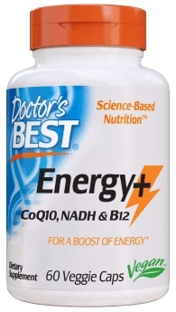 Doctor's Best - Energy+ - CoQ10, NADH & B12