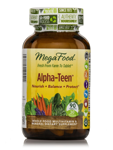 MegaFood - Alpha Teen - Natürliche Vitamine und Minerale für Jugendliche - 90 tabletten
