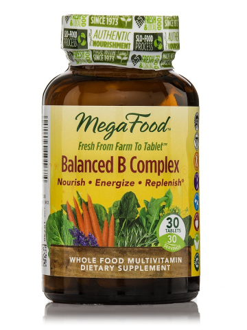 MegaFood - Natürlicher Vitamin B Komplex - 30 Tabletten