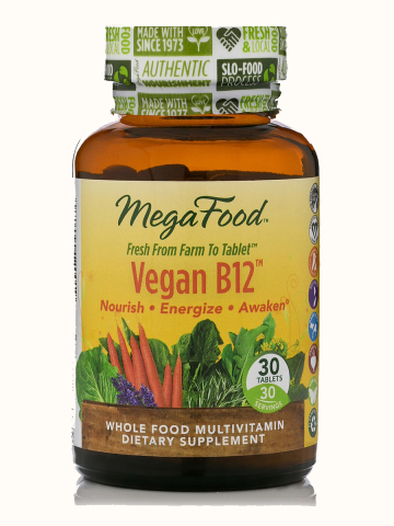 MegaFood - Vitamin B12 - Vegan - 30 Tabletten