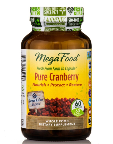 MegaFood - Pure Cranberry - Preiselbeere - 60 vegetarische Kapseln