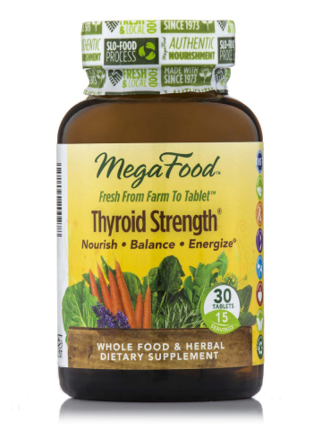 MegaFood - Thyroid Strength - Schilddrüse Formel - 30 Tabletten