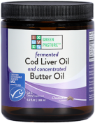 Green Pasture - Fermentierter Lebertran & X-Factor High Vitamin Butter Öl Gel - Choco - 180 ml